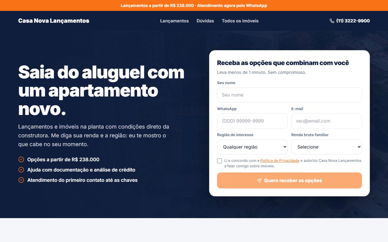 Prévia Lançamento Conversão